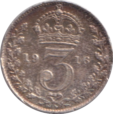 1916 THREEPENCE ( GF )