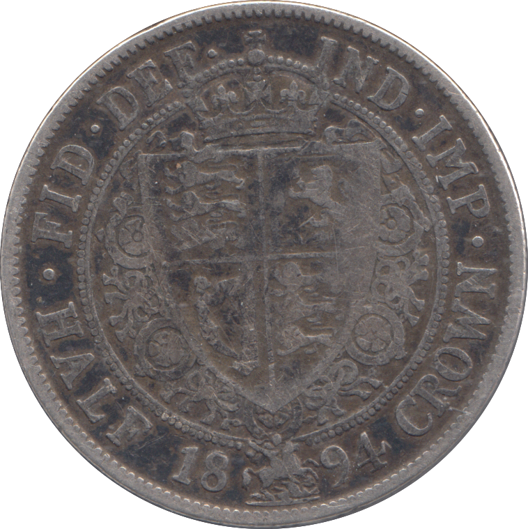 1894 HALFCROWN ( FINE )