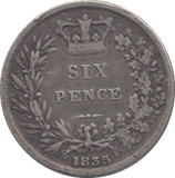 1835 SIXPENCE ( FINE )
