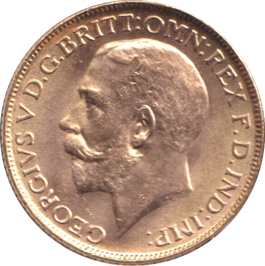 1918 GOLD SOVEREIGN ( UNC ) BOMBAY MINT