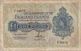 1977 ONE POUND FALKLAND ISLANDS BANKNOTE REF-1804