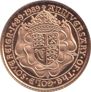 1989 GOLD HALF SOVEREIGN ( PROOF )