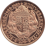 1989 GOLD HALF SOVEREIGN ( PROOF )