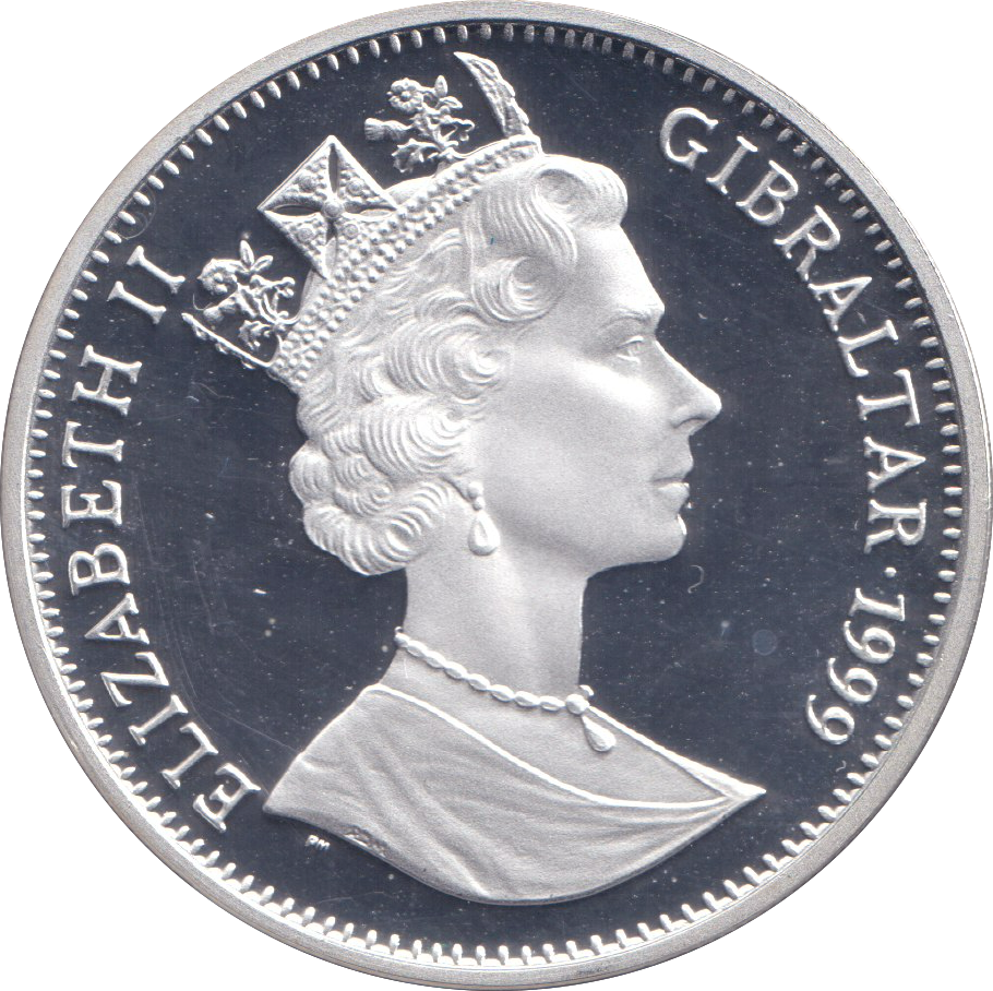 1999 SILVER PROOF ONE CROWN KING RICHARD I