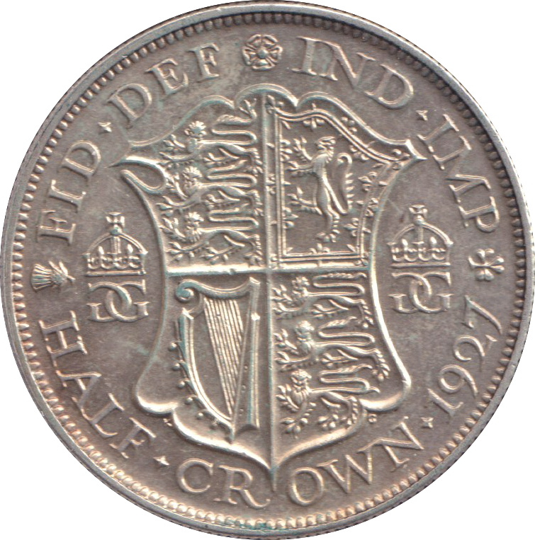 1927 HALFCROWN ( AUNC )
