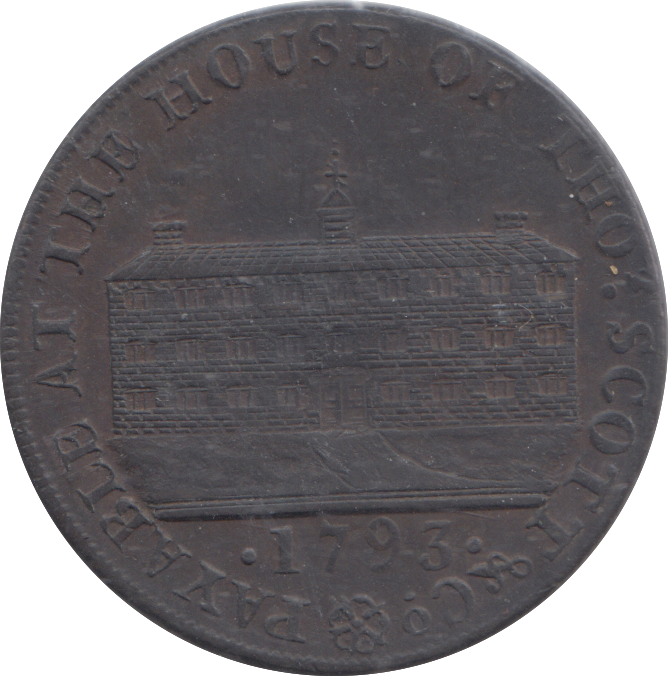 1793 GATEHOUSE HALFPENNY TOKEN