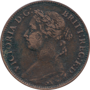 1887 FARTHING ( AUNC )