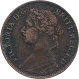 1887 FARTHING ( AUNC )