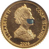 2006 GOLD PROOF ONE DOLLAR COOK ISLANDS