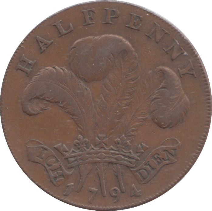 1794 WALES HALFPENNY TOKEN