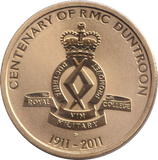 2011 CENTENARY OF RMC DUNTROON ONE DOLLAR AUSTRALIA REVERSE PROOF