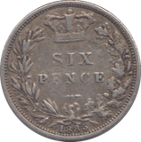 1885 SIX PENCE ( VF )