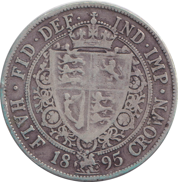 1895 HALFCROWN ( FINE )