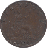 1874 FARTHING ( GF )