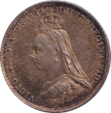 1887 THREEPENCE ( EF )