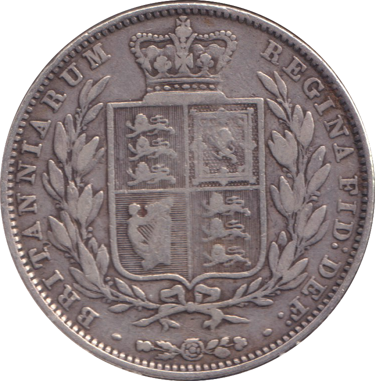 1850 HALFCROWN ( GF )