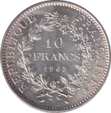 1965 SILVER 10 FRANC FRANCE