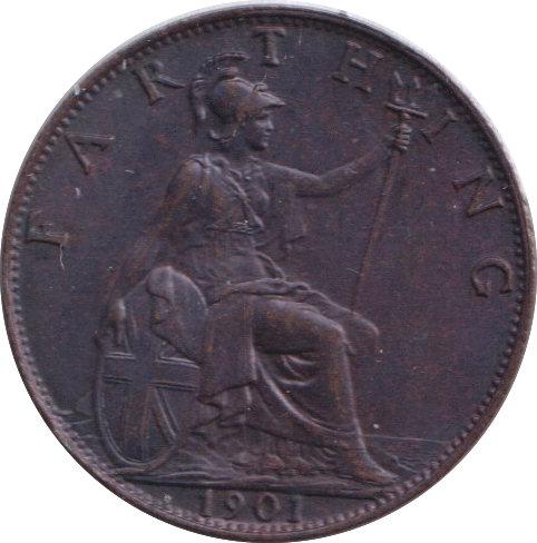 1901 FARTHING ( AUNC )