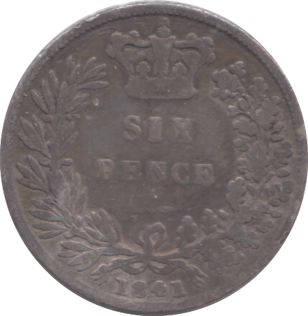 1841 SIXPENCE ( NF )