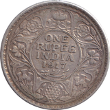 1917 SILVER ONE RUPEE INDIA