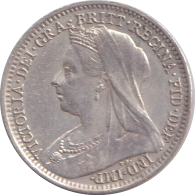 1901 THREEPENCE ( EF )