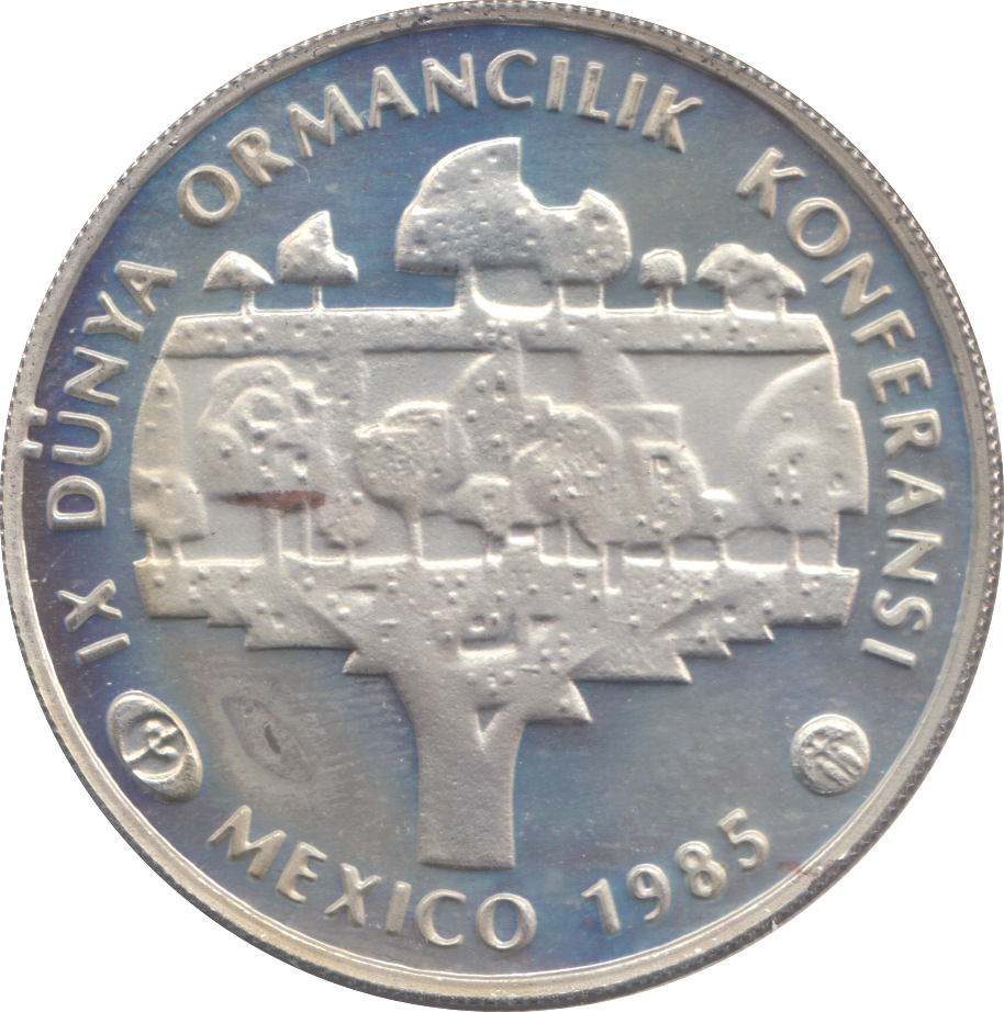 1985 TURKEY SILVER 5000 LIRA