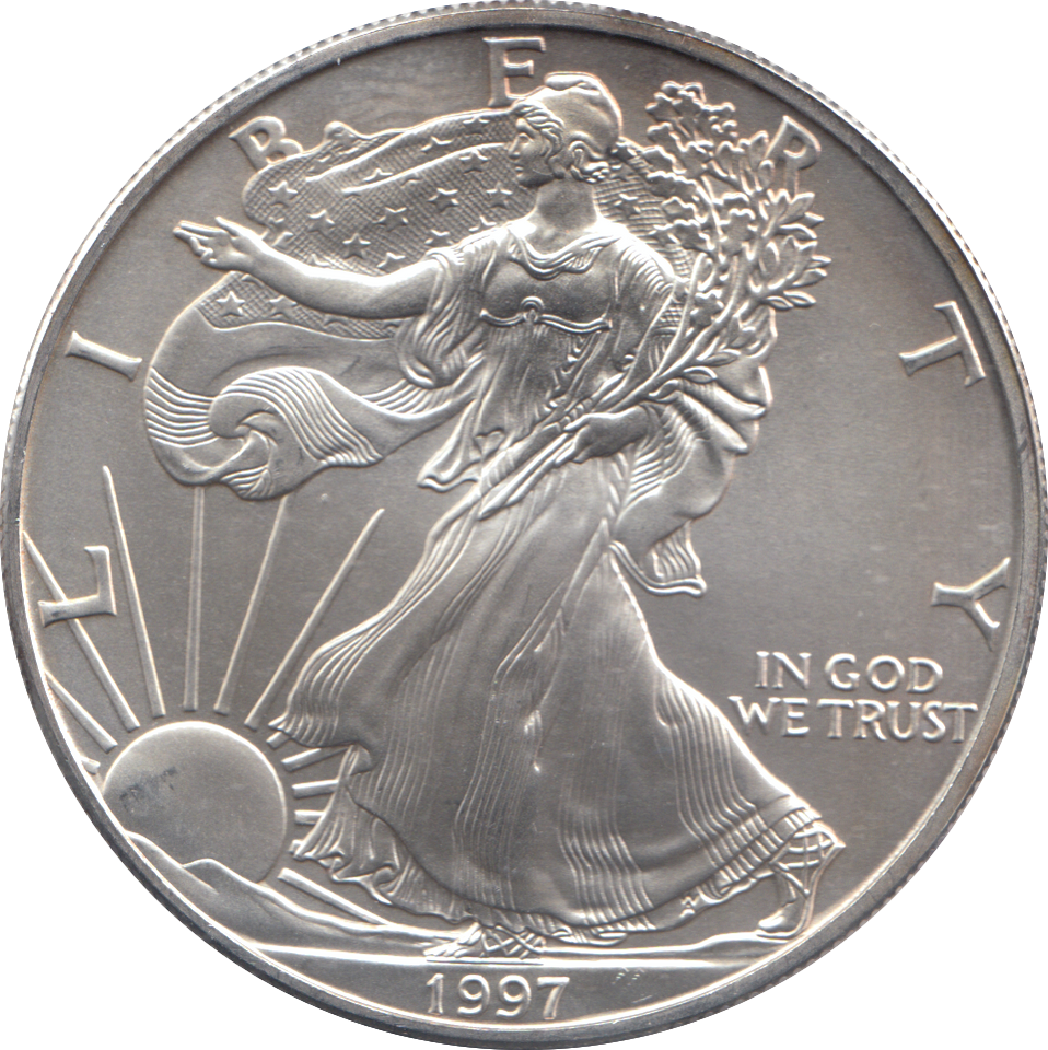 1997 1OZ SILVER LIBERTY DOLLAR USA