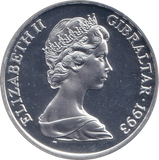 1993 SILVER PROOF ONE CROWN KING EDWARD VII