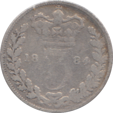 1884 THREEPENCE ( NF )