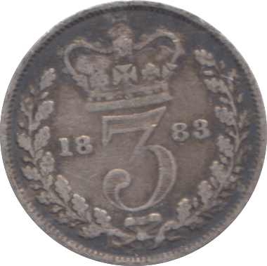 1883 THREEPENCE ( GF )