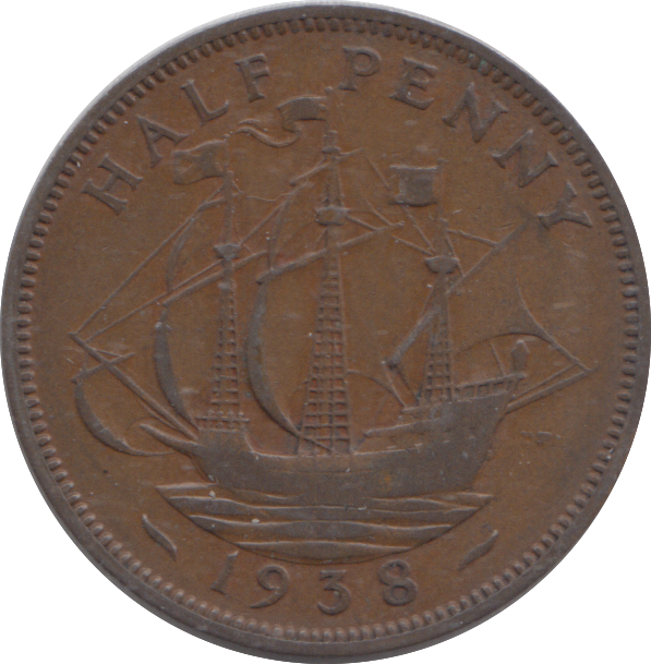 1938 HALFPENNY ( VF )