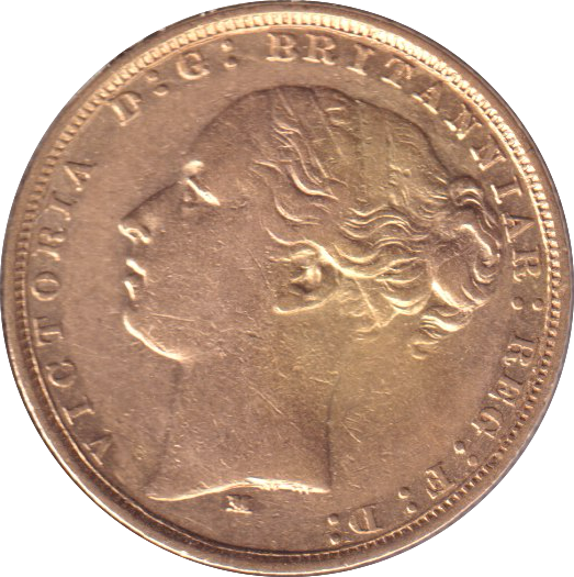 1880 GOLD SOVEREIGN ( GVF ) MELBOURNE MINT