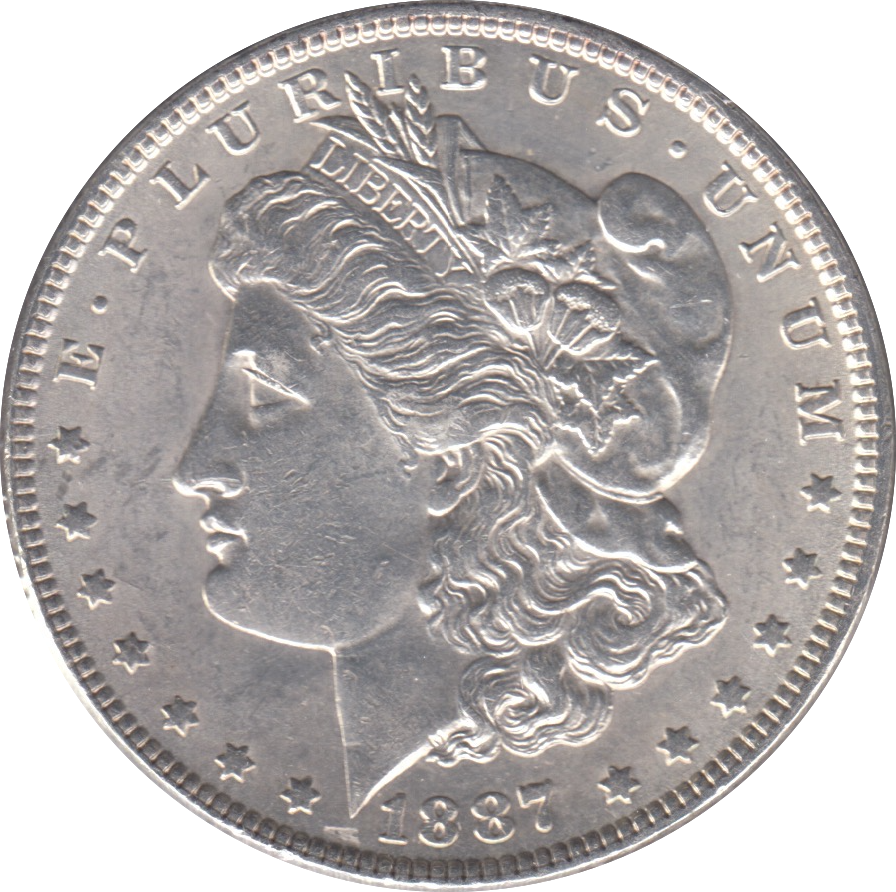 1887 SILVER MORGAN DOLLAR USA PHILADELPHIA MINT