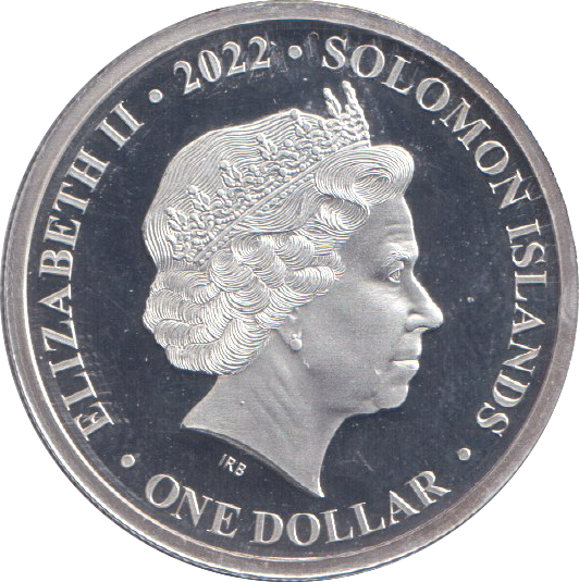 2022 SILVER PROOF ONE DOLLAR QUEEN ELIZABETH II PLATINUM JUBILEE