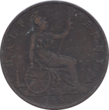 1886 HALFPENNY ( GF )