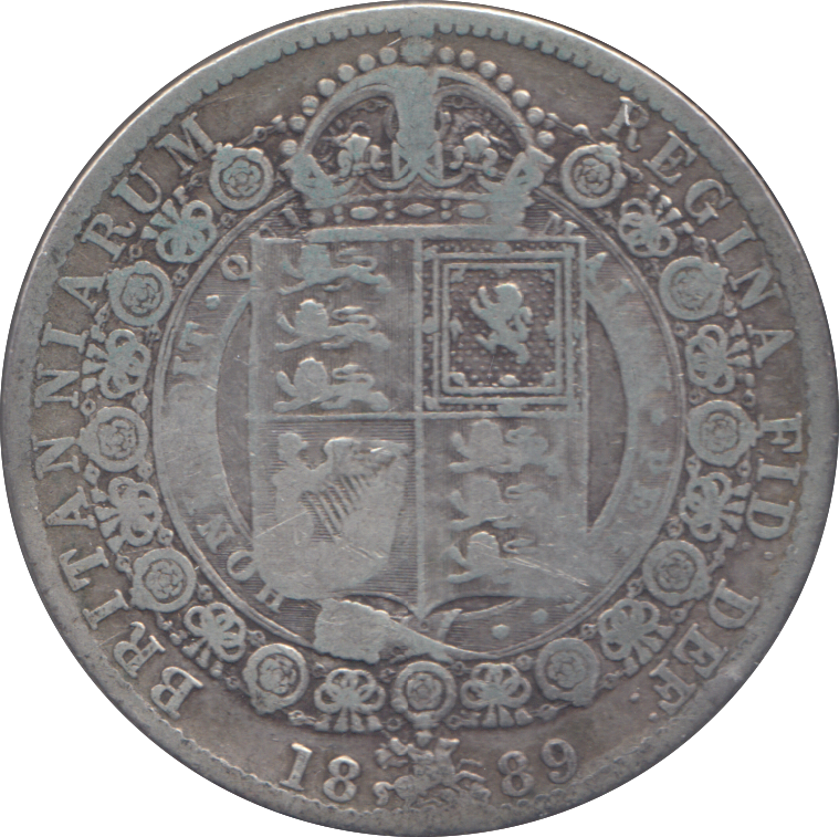 1889 HALFCROWN ( NF )