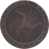 1813 HALF PENNY ISLE OF MAN