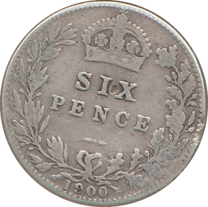 1900 SIXPENCE ( NF )