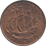 1949 HALF PENNY ( UNC )