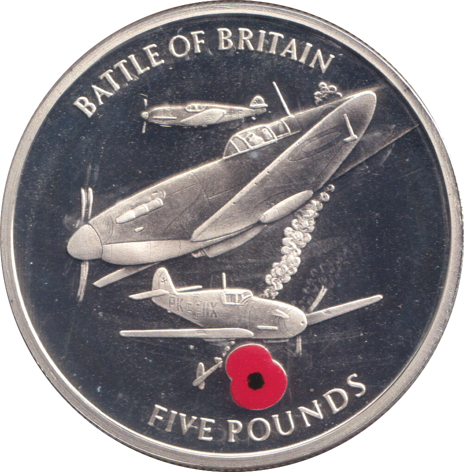 2004 SILVER PROOF FIVE POUND GIBRALTAR