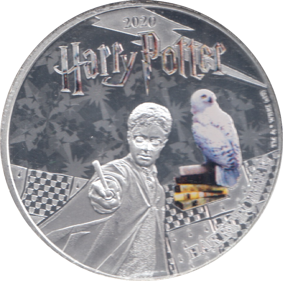 2020 HARRY POTTER SAMOA SILVER PLATED HALF DOLLAR