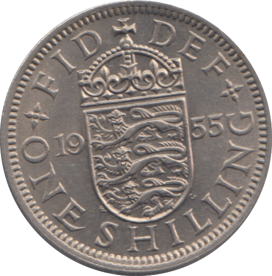 1955 SHILLING ( AUNC )