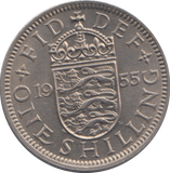 1955 SHILLING ( AUNC )