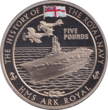 2009 HMS ARK ROYAL FIVE POUND BAILIWICK OF GUERNSEY
