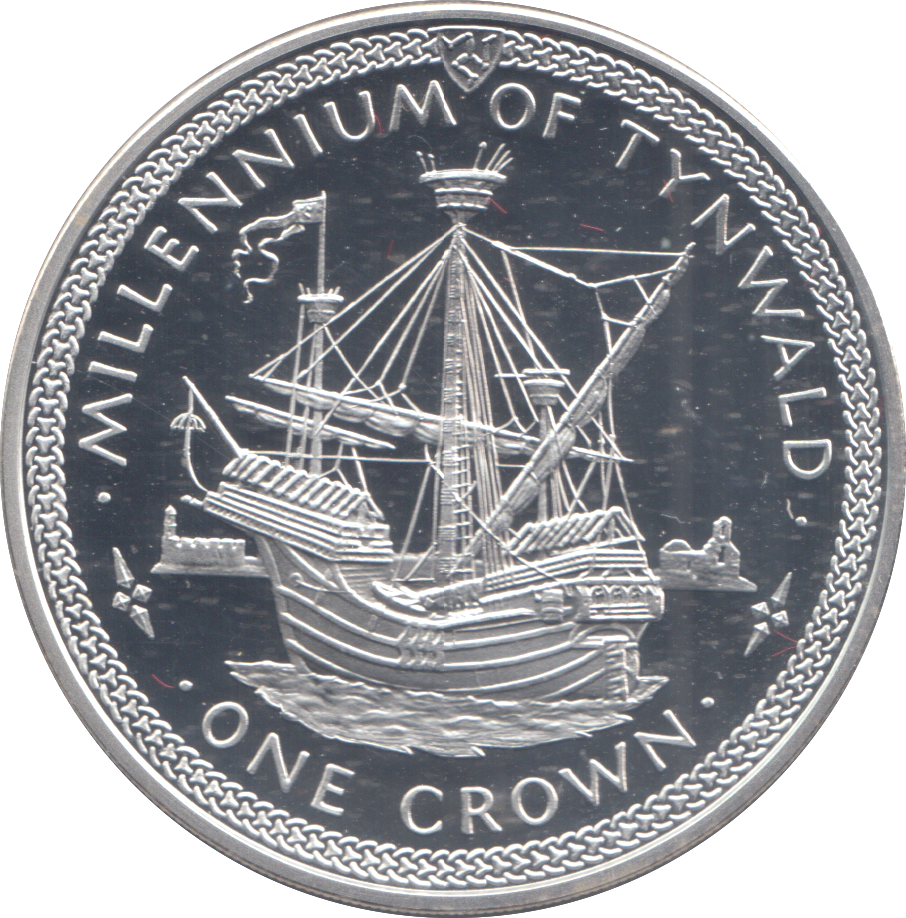 1979 SILVER PROOF CROWN MILLENNIUM OF TYNWALD