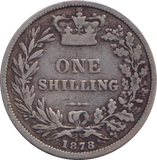 1878 SHILLING ( GF )