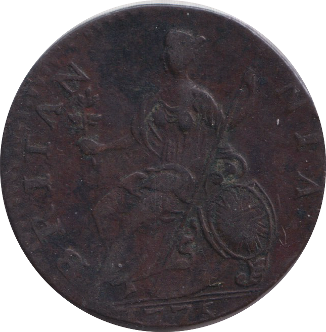 1775 HALFPENNY ( GVF )