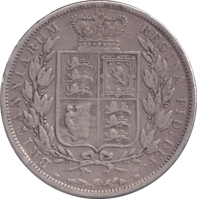 1886 HALFCROWN ( FINE )