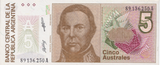 1985 ARGENTINA 5 AUSTRALES REF-1669