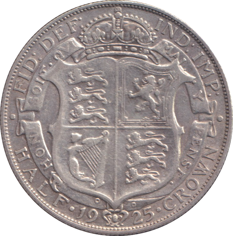 1925 HALFCROWN ( FINE )